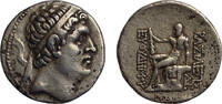 Bactria AR tetradrachm c. 225-200 BC Euthydemus I, Herakles seated left with club f.ss