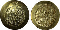 Kushano-Sasanian AV dinar c. AD 350-65 Vahram I facing left/Shiva, bull f.vz