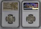 ATTICA, ATHENS  AR Tetradrachm c.440-404 BC NGC Ch AU Strike: 5/5 Surface: 5/5