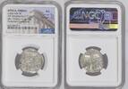 ATTICA, ATHENS  AR Tetradrachm c.440-404 BC NGC AU Strike: 5/5 Surface: 5/5