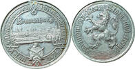 European Coins Medal Brunswick 1874 Unc City View Shooting WM Braunschweig Hannover Luster Rare -
