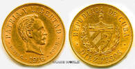 Cuba J.J. Marti Pérez, 16,70 g/900 Gold, KM20, vz/vz+ 10 Pesos 1916 vz+