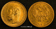Russland Mz. FS, Nikolaj II. 1894-1917, 4,28 g/900 Gold, S220, vz+ 5 Rubel 1901 vz+