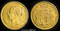 GB 1/2 Sovereign 1877 Victoria 1837-1901, Shield Type, 3,97 g/917 Gold, ... 836,85 EUR  zzgl. 10,00 EUR Versand