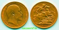 Australien Mz. P, Edward VII. 1901-1910, 7,97 g/917 Gold, S498, ss+ 1 Sovereign 1903 ss+