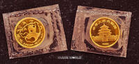 China 10 Yuan 1985 Pandamotiv, Gold 1/10 oz. 999,, Stg, in Originalfolie  494,55 EUR  zzgl. 10,00 EUR Versand