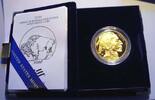 USA American Buffalo/Indianerkopf 2006, 1 oz. Gold 999/1000, OVP Samtetui + Schachtel + Zertifikat, erster Jahrgang, PP 50 Dollars 2006 