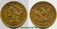 USA 5 Dollars 1898 Mzz. S, Liberty Kopf, 8,35 g/900 Gold, vz- vz- 1043,00 EUR  zzgl. 10,00 EUR Versand