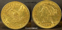 USA 5 Dollars 1897 Liberty Kopf, 8,36 g/900 Gold, f. vz  1031,00 EUR  zzgl. 10,00 EUR Versand