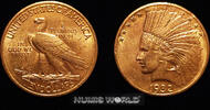 USA 1932 USA, 10 Dollars, 1932, Philadelphia, Indianerkopf, IN GOD WE TR... 2047,00 EUR  zzgl. 25,00 EUR Versand