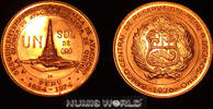 Peru 1 Sol 1976 Peru, Republik seit 1821, Sol 1976, Lima, Schlacht von A... 4595,00 EUR  zzgl. 25,00 EUR Versand