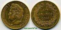 Frankreich 40 Francs Mzz. A, Louis Philippe I. 1830-1848, 12,89 g/900 Gold, S201, ss/vz -