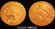 USA 2 1/2 Dollars 1914 USA, 2 1/2 Dollars, 1914, Philadelphia, Indianerk... 838,75 EUR  zzgl. 10,00 EUR Versand