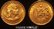 Peru 1/2 Libra 1966 Peru, 1/2 Libra, 1966, Indianerkopf, 3,99 g/917 Gold... 984,45 EUR  zzgl. 10,00 EUR Versand