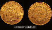 Frankreich 20 Francs 1878 Frankreich, 20 Francs, 1878, A, stehender Geni... 912,90 EUR  zzgl. 10,00 EUR Versand