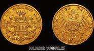 Deutsches Reich 1894 Deutsches Kaiserreich, Hansestadt Hamburg, 20 Mark,... 1239,00 EUR  zzgl. 25,00 EUR Versand