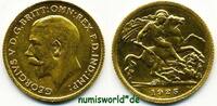Südafrika 1/2 Sovereign Mzz. SA, Georg V. 1910-1936, 3,96 g/917 Gold, S652, vz -
