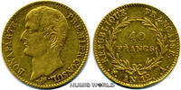 Frankreich 40 Francs (1803/04), Mzz. A, Bonaparte, Premier Consul 1799-1804, 12,90 g/900 Gold, S3, F479, ss+ -