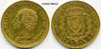 Italien 80 Lire Sardinien, Münzzeichen L (Turin), Karl Felix 1821-1831, 25,71 g/900 Gold, S138, KM108.1, ss/vz -