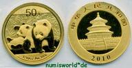 China 50 Yuan Pandabär, 1/10 oz. 999 Gold, OVP, Stg -