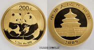 China 200 Yuan 2009 Pandamotiv, 1/2 oz. Feingold 999, in Originalfolie, ... 2310,00 EUR  zzgl. 25,00 EUR Versand