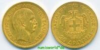 Griechenland 20 Drachmai Mz. A (Paris), Georg I. 1863-1913, 6,45 g/900 Gold, S9, vz -