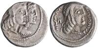 Nabataean drachm regnal year 19 Obodas II with Hagaru I, Petra mint ss