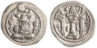 Sasanian drachm Peroz, WH (Weh-Andiyok-Shapur) mint -