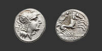 D. JUNIUS SILANUS Denarius -