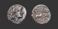   CAECILIA - Q. CAECILIUS METELLUS Denarius SS 180,00 EUR  zzgl. 10,00 EUR Versand