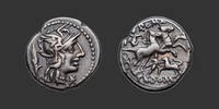   DOMITIA - CN. DOMITIUS AHENOBARBUS Denarius SS 180,00 EUR  zzgl. 10,00 EUR Versand