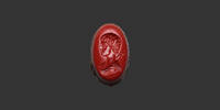   MERCURY - RED JASPER Roman Intaglio  900,00 EUR  zzgl. 10,00 EUR Versand
