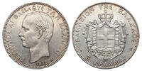 Greece 5 Drachmai 1875 A GEORGE I VZ 240,00 EUR  zzgl. 10,00 EUR Versand