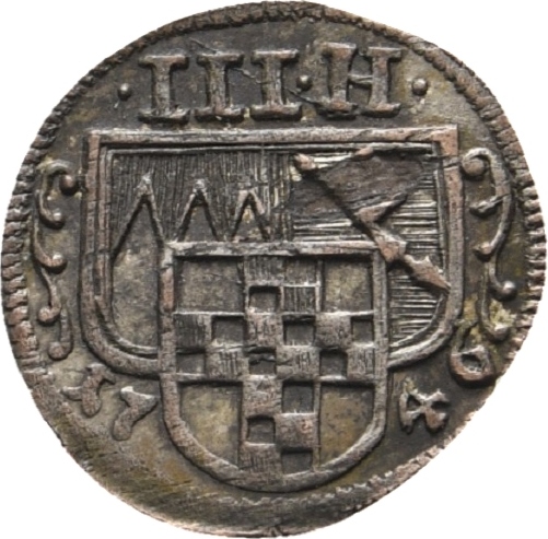 Würzburg, Bistum Einseitiger 3 Heller 1746 Anselm Franz von Ingelheim
