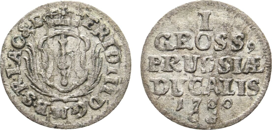 Brandenburg-Preußen Groschen 1700 CG Königsberg Friedrich III. 1688 ...