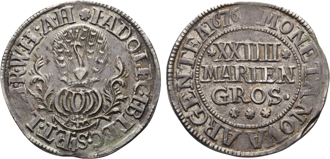 BentheimTecklenburgRheda 24 Mariengroschen 1676 Kirchstapel Johann