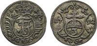 Sachsen-Coburg-Saalfeld 3 Pfennig Franz Josias 1745-1764 -
