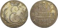 Sachsen-Coburg-Gotha 6 Kreuzer Ernst I. 1826-1844 -