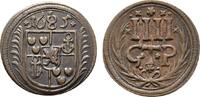 Bentheim-Tecklenburg-Rheda Cu 4 Pfennig Johann Adolph 1674-1700 -