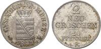 Sachsen-Albertinische Linie 2 Neugroschen Friedrich August II. 1836-1854 -