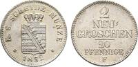 Sachsen-Albertinische Linie 2 Neugroschen Friedrich August II. 1836-1854 -