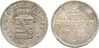 Sachsen-Albertinische Linie 2 Neugroschen Friedrich August II. 1836-1854 -