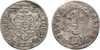 Salzburg, Erzbistum 2 Kreuzer Leopold Anton Eleutherius von Firmian 1727-1744 -