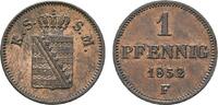 Sachsen-Albertinische Linie Cu Pfennig Friedrich August II. 1836-1854 -