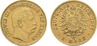 Hessen 5 Mark Ludwig III. 1848-1877 -