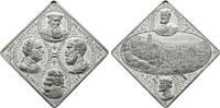 Baden-Durlach Klippenförmige Zinnmedaille Friedrich I. 1852-1907 -
