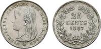 Niederlande-Königreich 25 Cent Wilhelmina I. 1890-1948 -