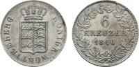 Württemberg 6 Kreuzer Wilhelm I. 1816-1864 -