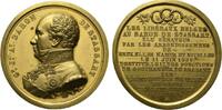Belgien, Königreich Vergoldete Bronzemedaille Leopold I. 1830-1865 -