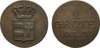 Oldenburg Cu 1/2 Grote Paul Friedrich August 1829-1853 -